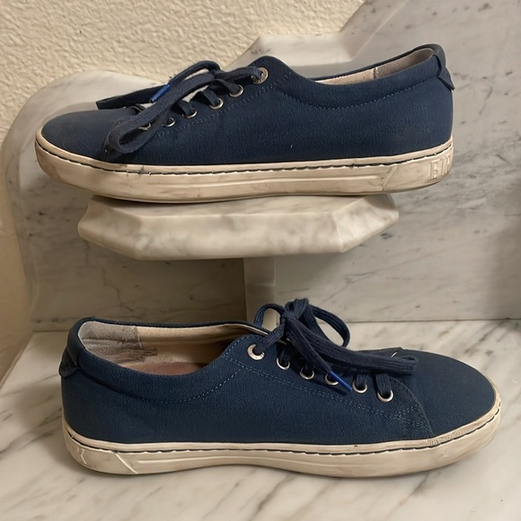 Birkenstock Arran Navy Blue Canvas Sneaker Tennis Shoe - Picture 8 of 17